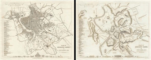 Plan of Ancient Rome. Plan of Modern Rome. - Main View