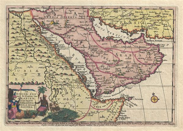 De Roode Zee met de Kusten van Arabien; en het Naauw tussen Aden en Zeila tot aan Bassora. - Main View