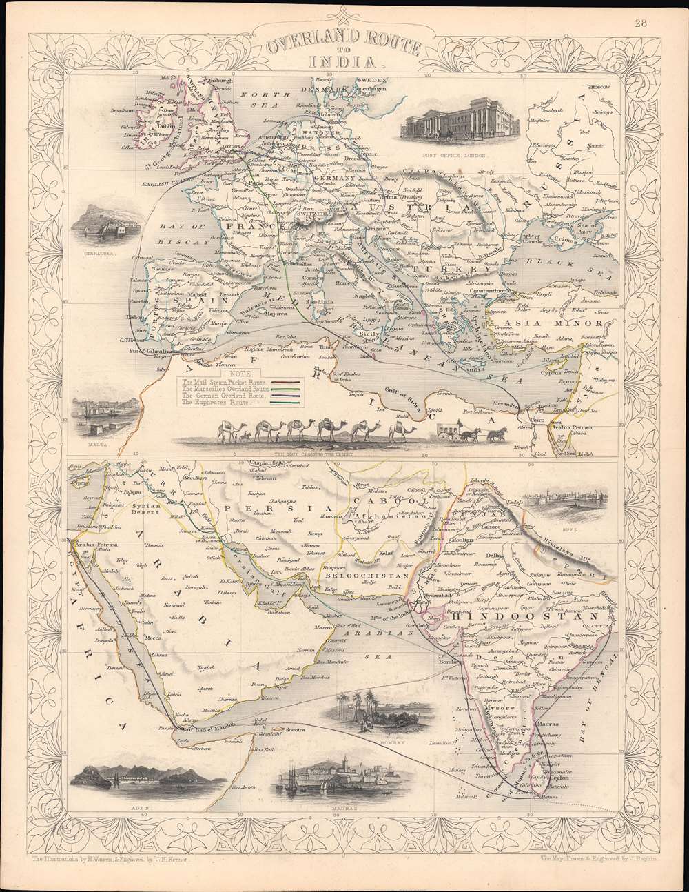 Overland Route to India. - Main View