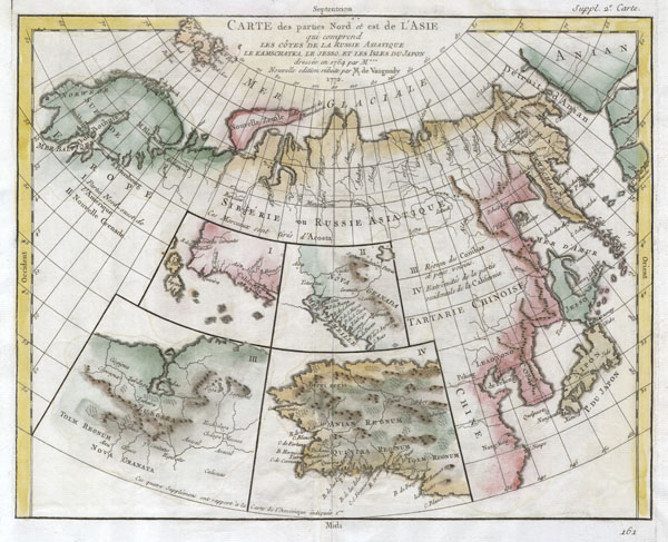 Carte des Parties Nord et Est de l'Asie qui Comprend les Cotes de la Russie Asiatique le Kamschatka, le Iesso, et les Isles du Japon. - Main View