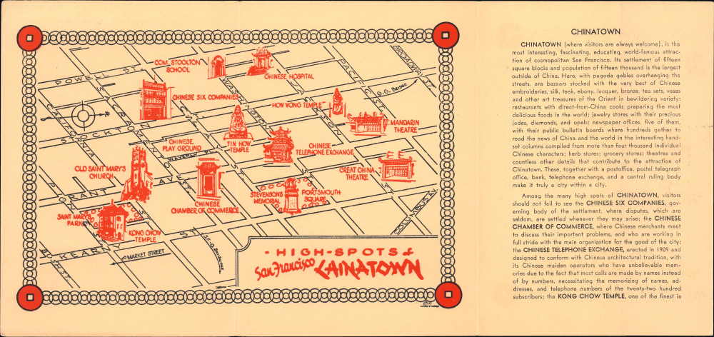 High-Spots of San Francisco Chinatown. - Main View