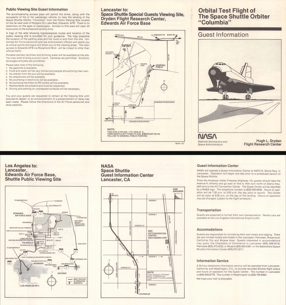 Orbital Test Flight of The Space Shuttle Orbiter 'Columbia'. Guest Information. - Main View