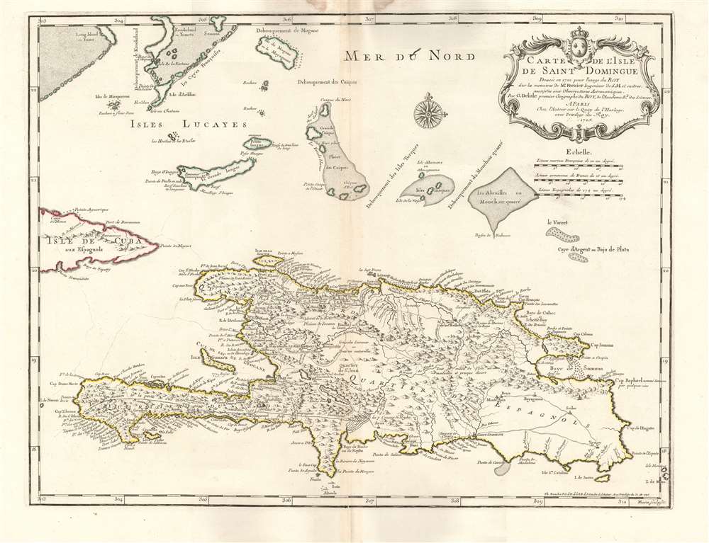 Carte de l'Isle de Saint Domingue. - Main View