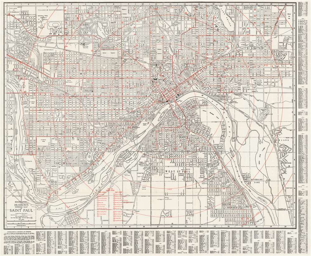 The first printed map of Saint Paul Minnesota - Rare & Antique Maps