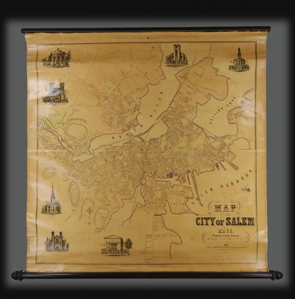 Map of the City of Salem Mass. Geographicus Rare Antique Maps