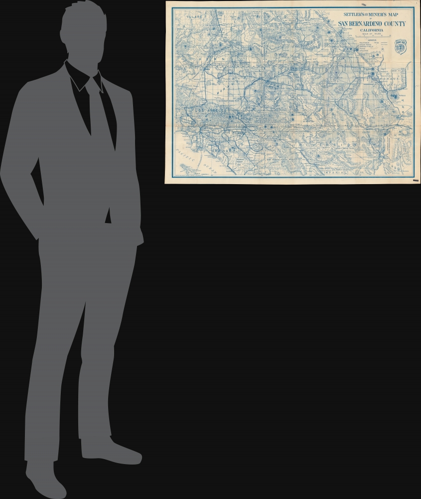 Settler's and miner's map of San Bernardino County California. - Alternate View 1