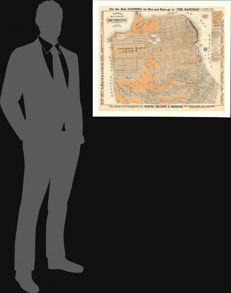 Faust's Map of City and County of San Francisco California. - Alternate View 1