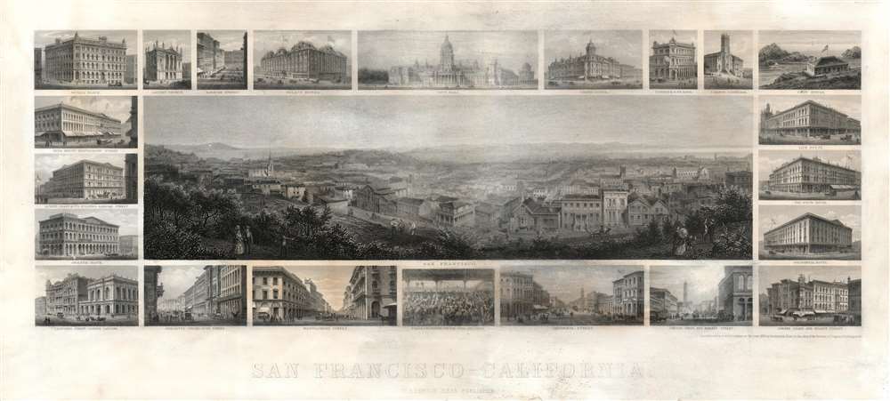 1874 Panoramic View of San Francisco