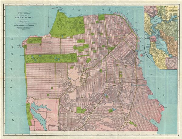 Rand McNally Standard Map of San Francisco. - Main View