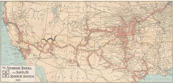 The Atchison, Topeka, and Santa Fe Railway System. - Main View