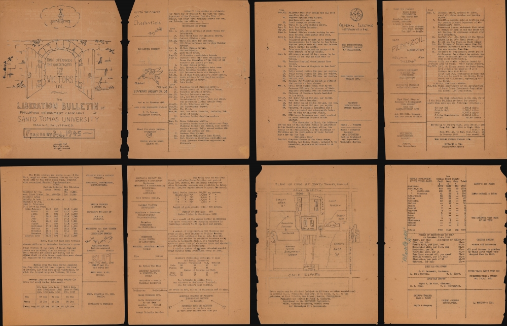 The Liberation Bulletin of Phillipine Internment Camp No: I. At Santo Tomas University. Manila, Philippines. February 3rd., 1945. - Main View