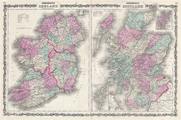 Johnson's Ireland.  Johnson's Scotland. - Main View