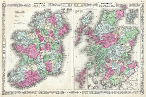 Johnson's Ireland.  Johnson's Scotland. - Main View