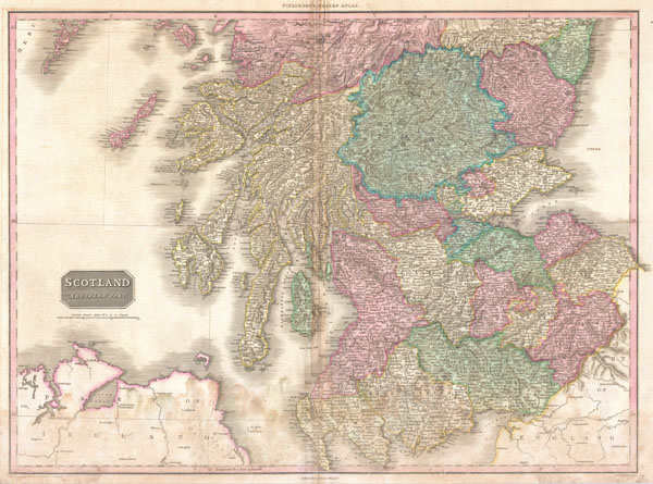 1818 Pinkerton Map of Southern Scotland