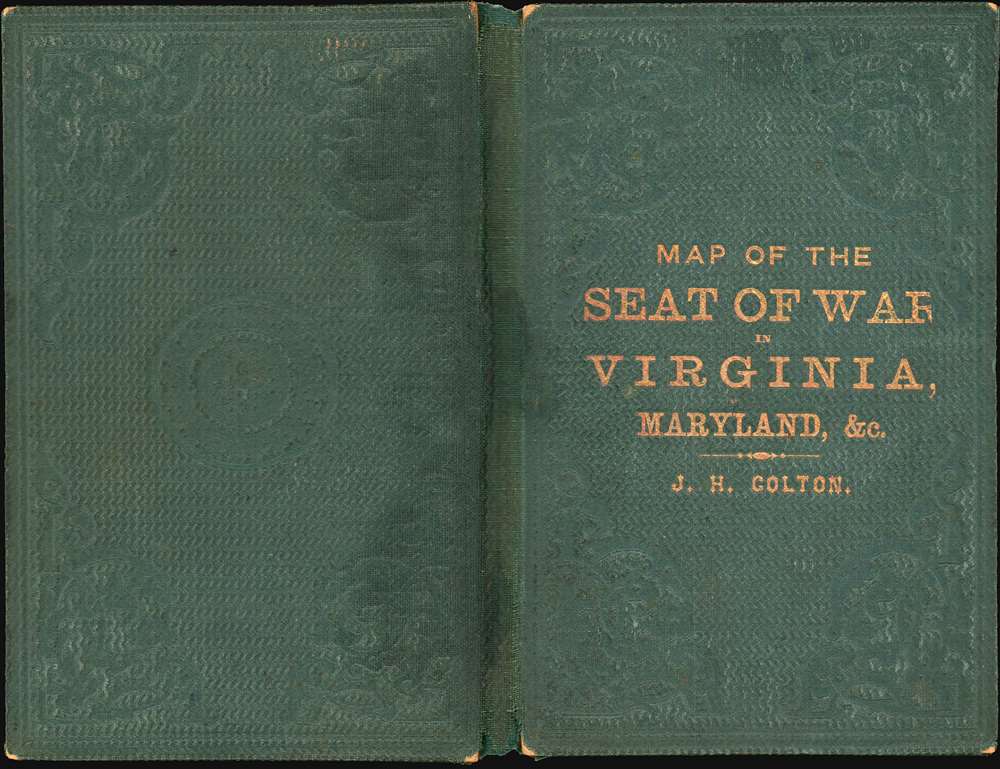 J.H. Colton's Topographical Map of the Seat of War in Virginia, Maryland, etc. - Alternate View 1