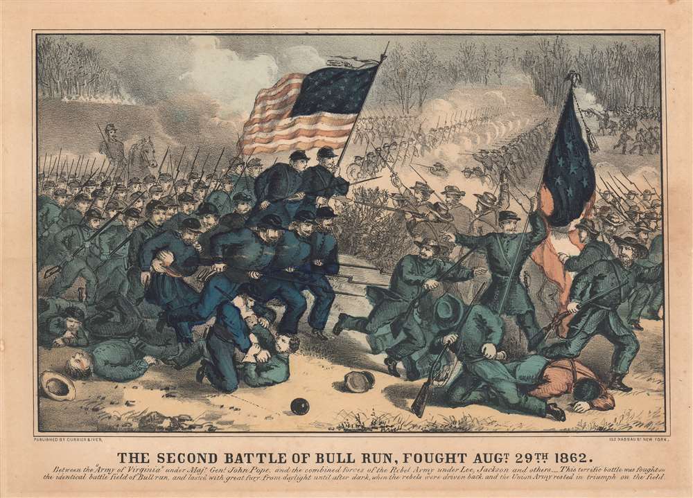The Second Battle of Bull Run, Fought Augt. 29th 1862. - Main View