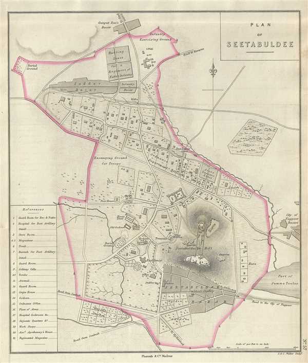 Plan of Seetabuldee. - Main View