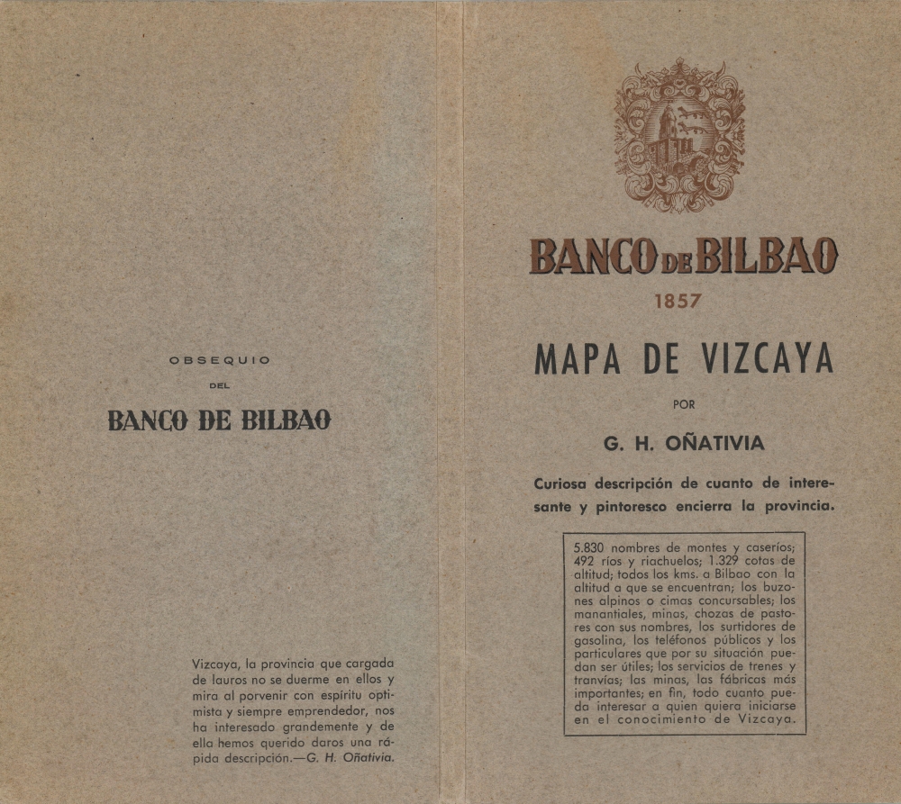 Carta ilustrada del M.N. y M.L. Señorío de Vizcaya. - Alternate View 2