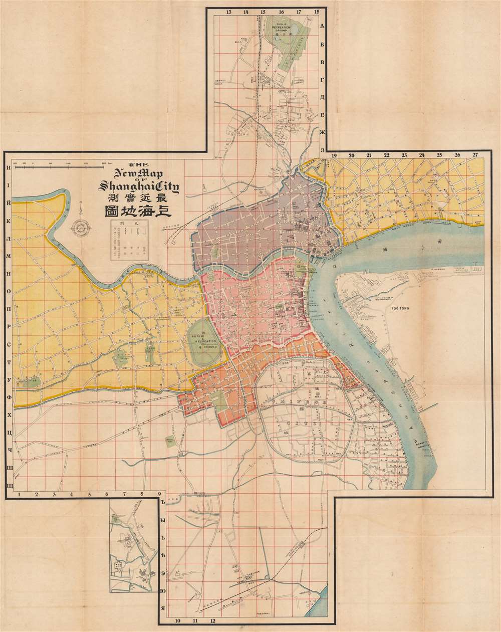 The New Map of Shanghai City / 最新實測上海地圖. - Main View