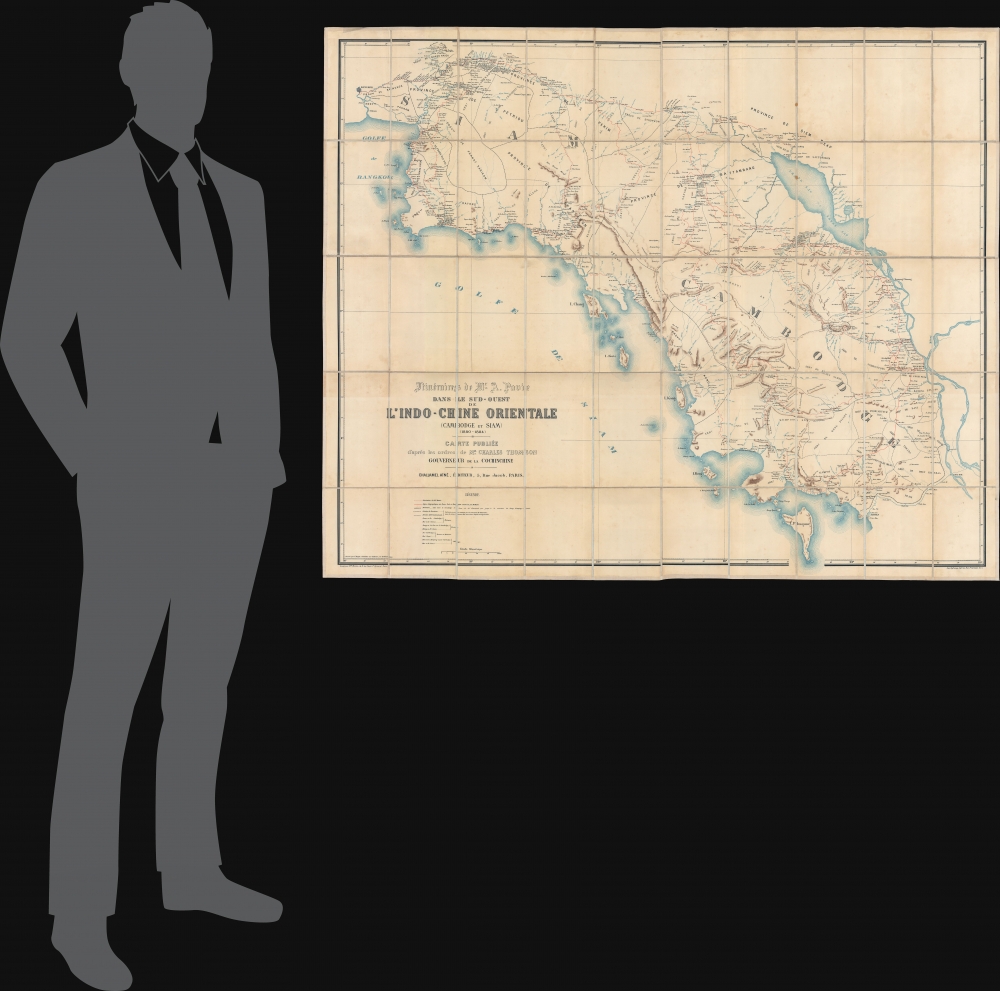Itinéraires de Mr. A. Pavie dans le sud-ouest de L'Indo-Chine Orientale (Cambodge et Siam) (1880 - 1884). - Alternate View 1