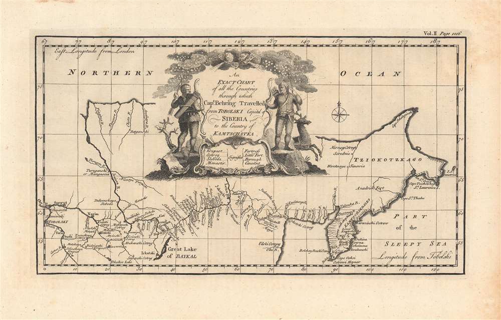 An exact chart of all the countries through which Capt. Behring travelled... - Main View