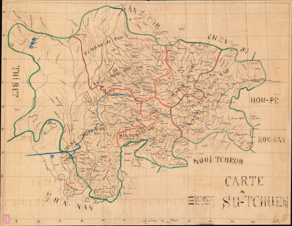 Carte du Su-Tchuen. - Main View