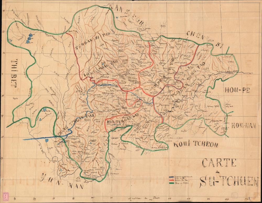 Carte du Su-Tchuen. - Main View