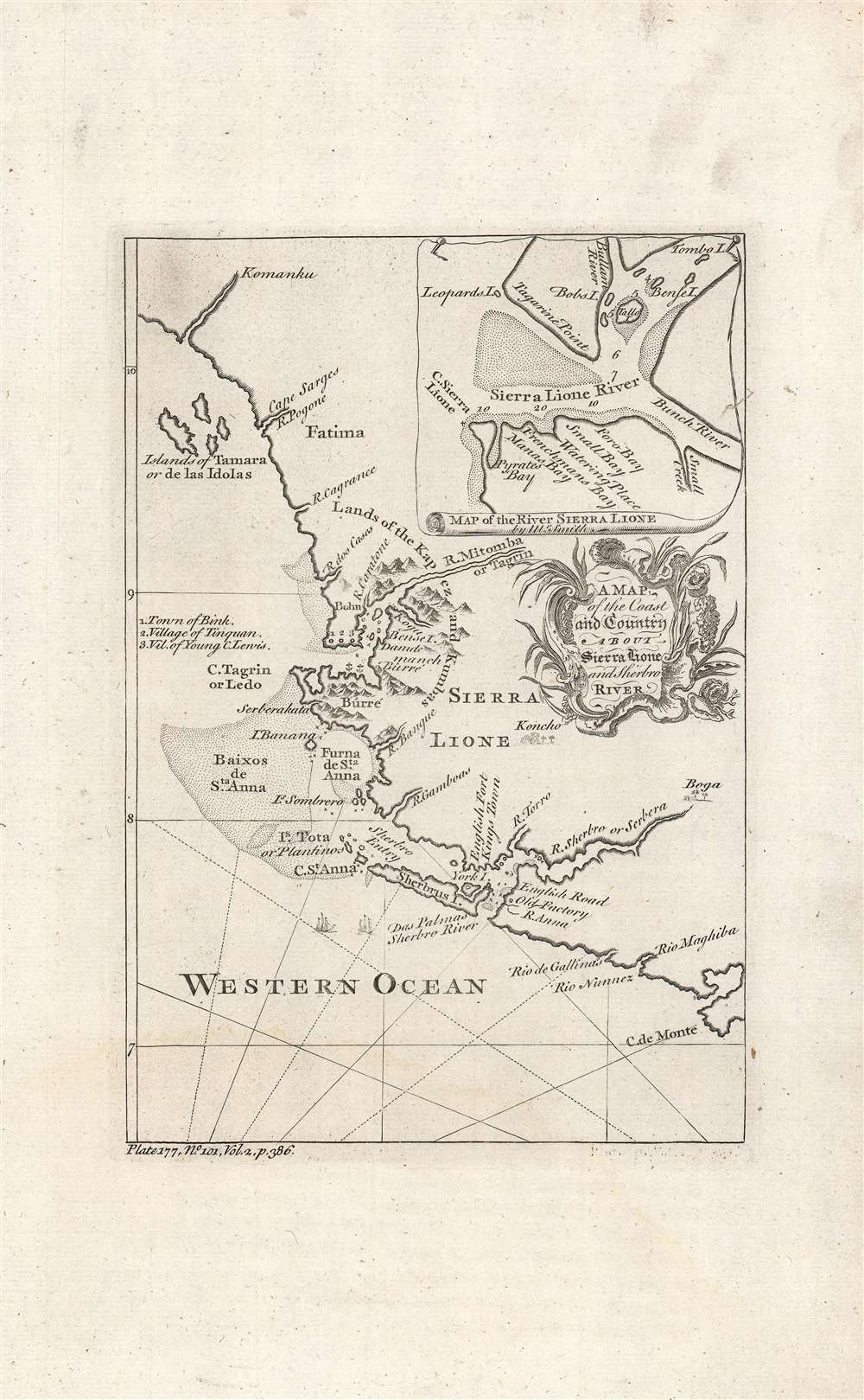 A map of the coast and country about Sierra Lione and Sherbro River. - Main View