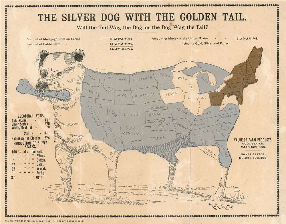 The Silver Dog withteh Golden Tail.  Will the Tail Wag th Dog, or the Dog Wag the Tail? - Main View