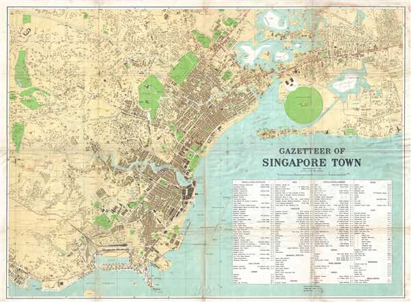 Gazetteer of Singapore Town. - Main View