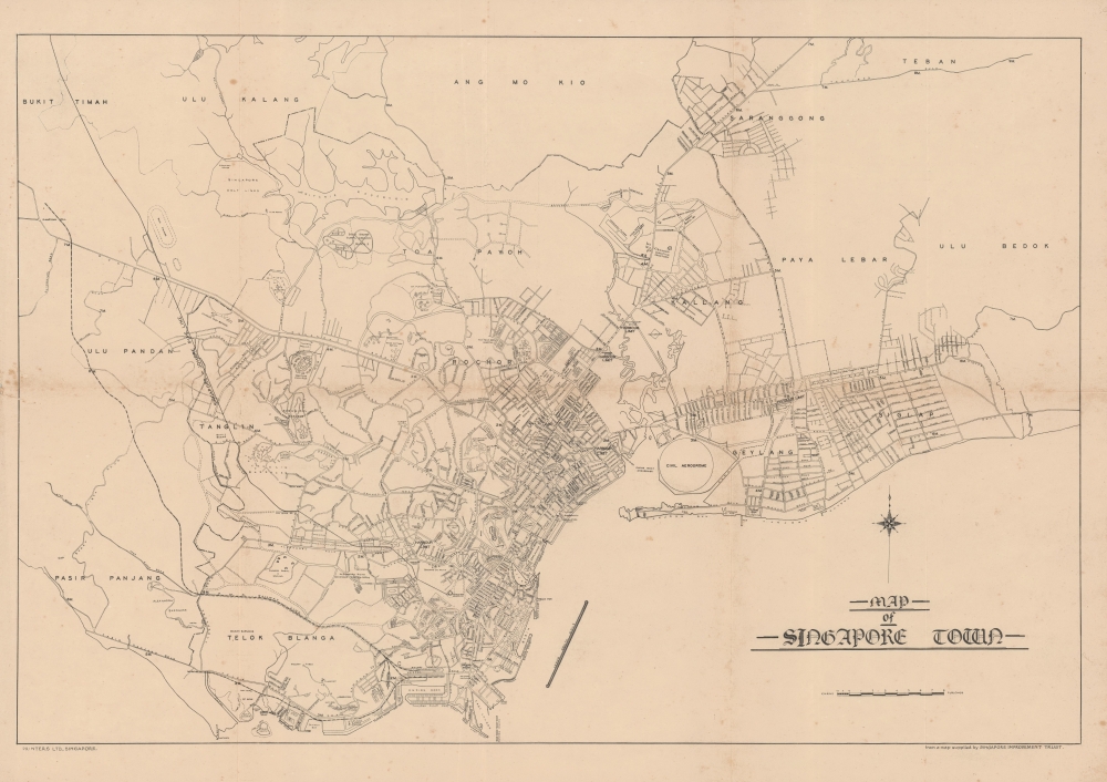 Map of Singapore Town. - Main View