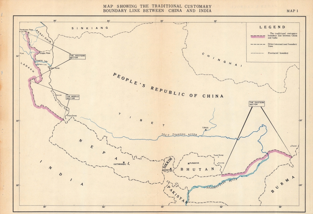 Peking Review 47 and 48, Sino-Indian Border Dispute. - Alternate View 1