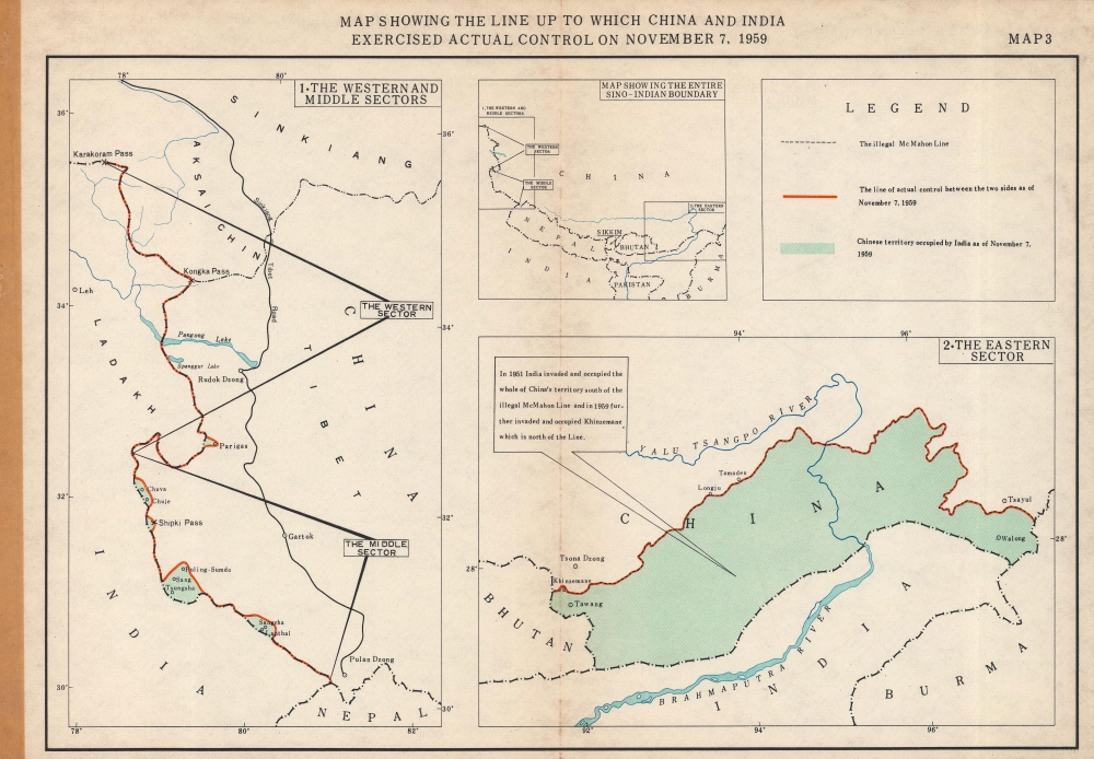 Peking Review 47 and 48, Sino-Indian Border Dispute. - Alternate View 3