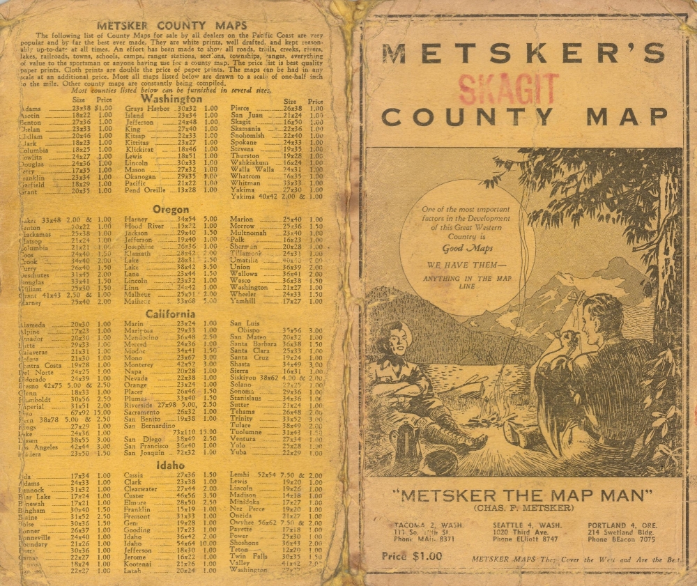 Metsker's Map of Skagit County, Washington. - Alternate View 2