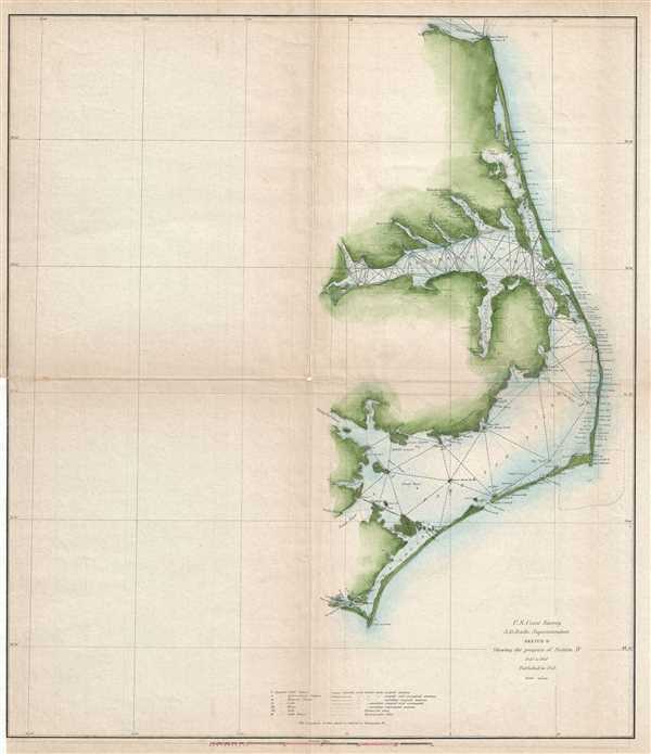 Sketch D Showing the progress of Section IV 1845 to 1851. - Main View