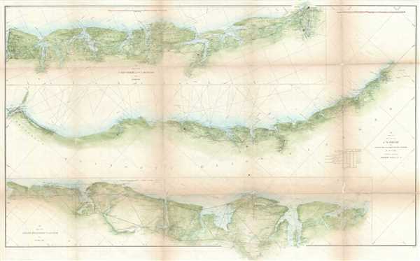 Sketch E Showing the Progress of the Survey in Section No. V from 1847 to 1861. - Main View