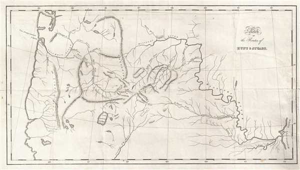 Sketch of the Routes of Hunt and Stuart. - Main View