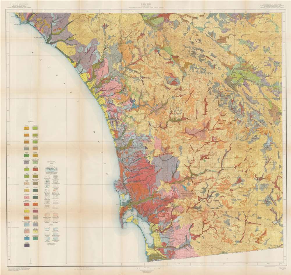 Soil Map. California. Reconnoissance Survey - San Diego Sheet. - Main View
