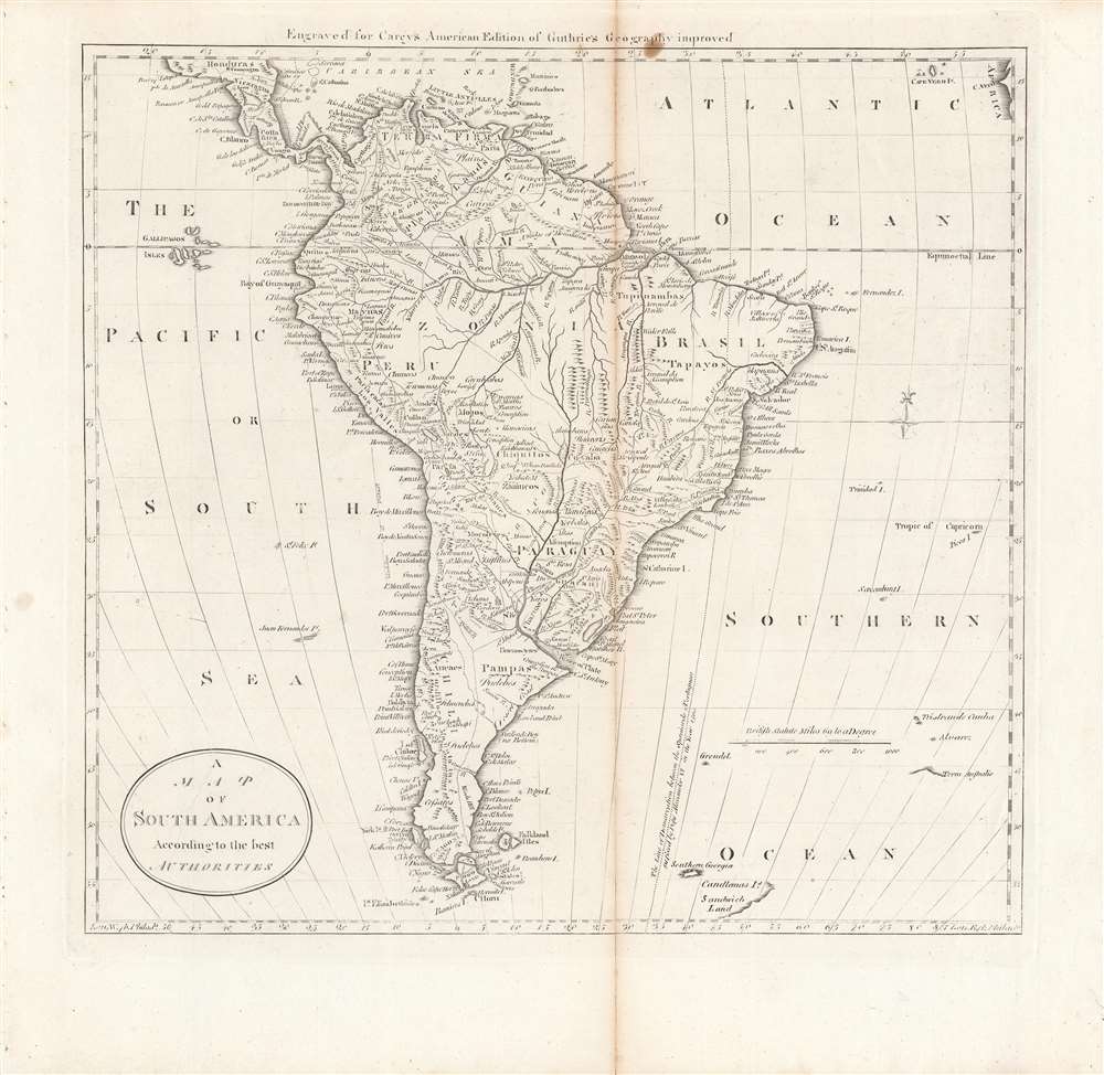 A Map of South America according to the best authorities. - Main View