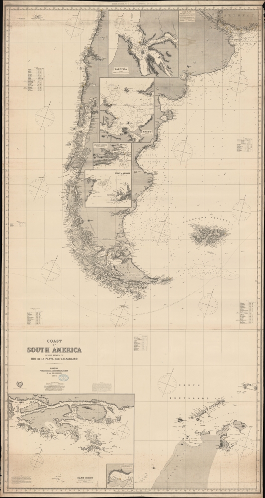 Coast of South America included between the Rio de la Plata and Valparaiso. - Main View