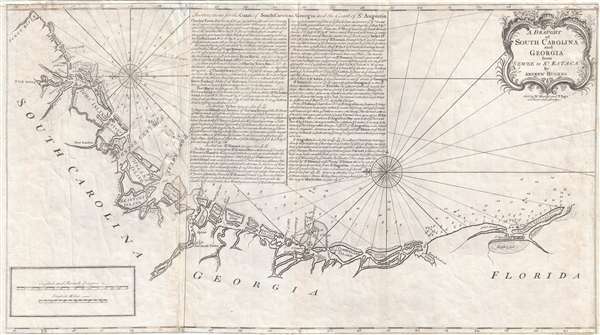 A Draught of South Carolina and Georgia from Sewee to St. Estaca. - Main View