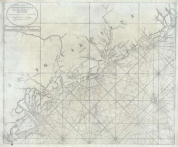 A Large Draft of South Carolina from Cape Roman to Port Royall.