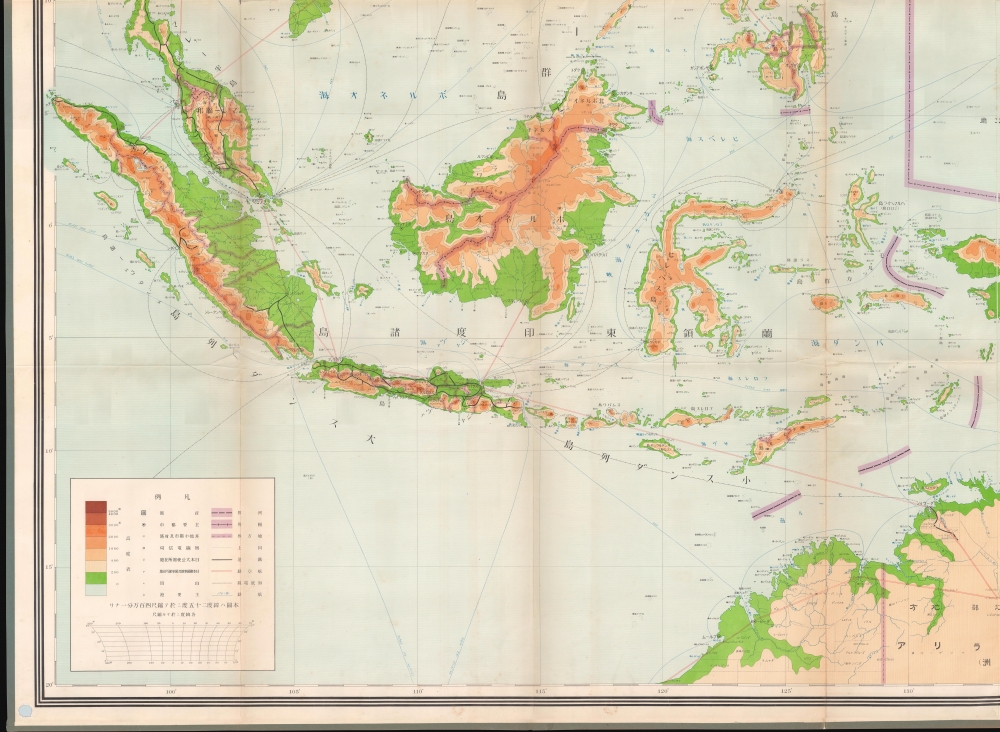 最新南支南洋大地圖 / [Latest Map of Southern China, Southeast Asia, and Northern Australia]. - Alternate View 4