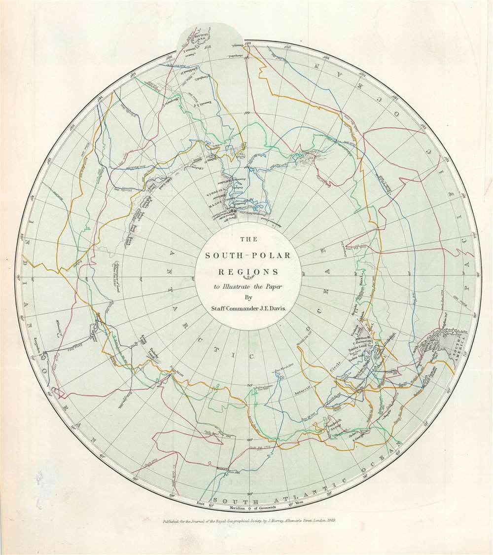 The South Polar Regions to Illustrate the Paper by Staff Commander J.E. Davis. - Main View