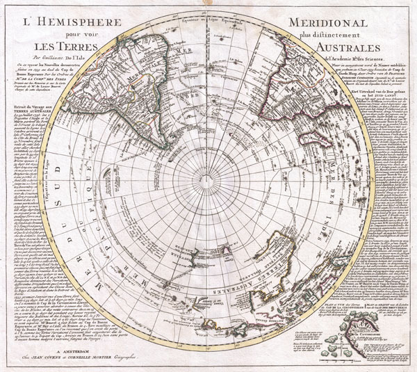 L'Hemisphere Meridional pour voir plus distinctement Les Terres Australes. - Main View