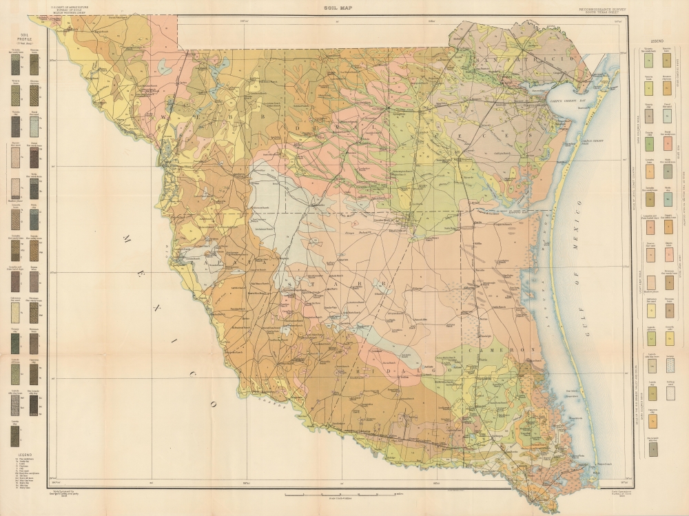 Soil Map. Reconnaissance. Survey South Texas Sheet. - Main View