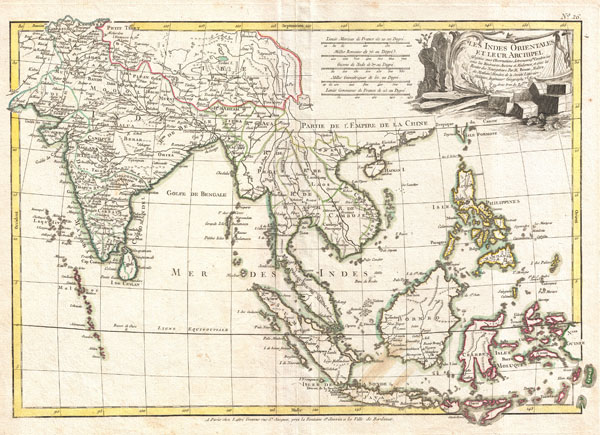 Les Indes Orientales et leur archipel. Assujettie aux observations astronomiq(u)es combinees avec les itineraires anciens et modernes, et avec les routes des navigateurs. - Main View