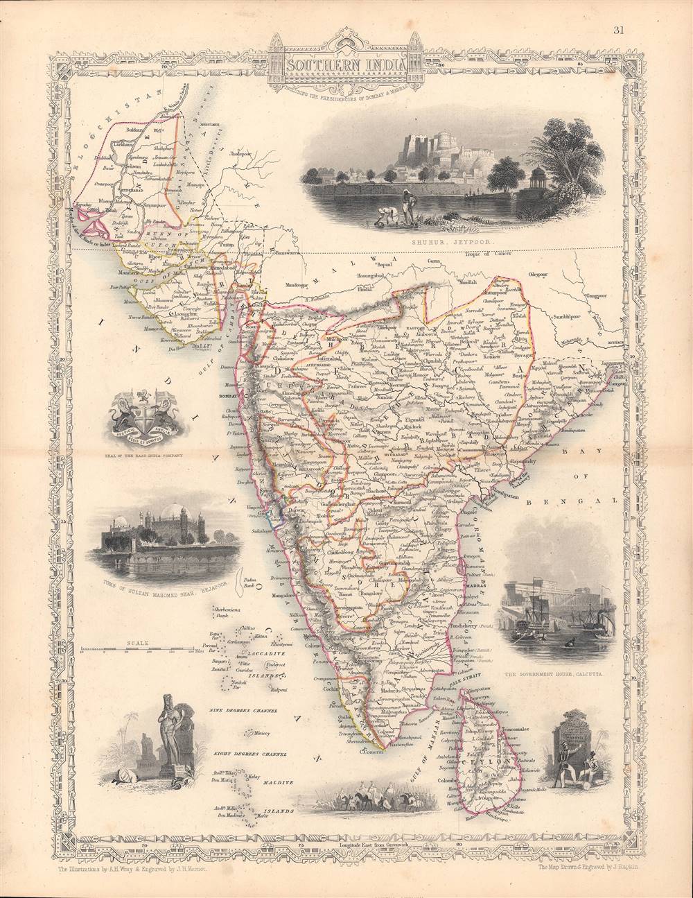 Southern India - including the Presidencies of Bombay and Madras. - Main View