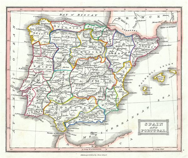 Spain and Portugal. - Main View