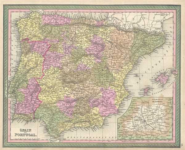 Spain and Portugal. - Main View